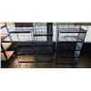 Image 3 : 3pc grocery metal wire merchandising racks 19 x 14 x 50in