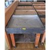 Image 1 : 5pc rolling produce merchandising display bin tables - approx. 38 x 32 x 38in H