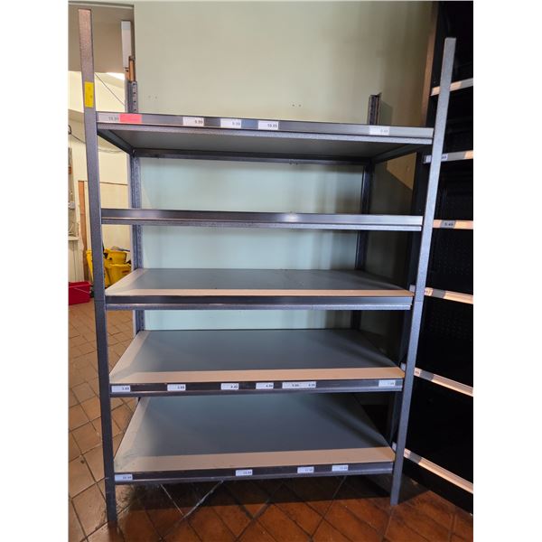 5 tier shelving unit - approx. 4ft x 18in x 6ft H each