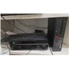 Image 4 : Assorted electronics - Panasonic microwave, Digital Watchdog, Lenovo ThinkCentre PC, Sony FM Stereo 