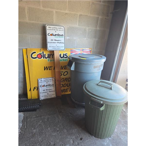 2pc garbage bins
