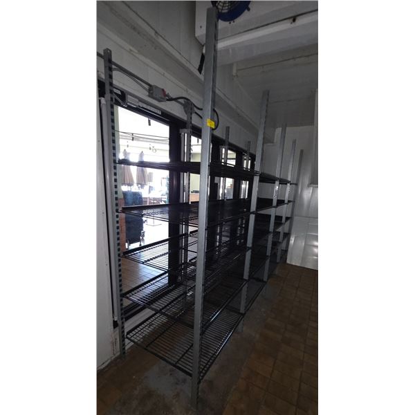 Commercial shelving unit - approx. 10ft x 27in x 82in H