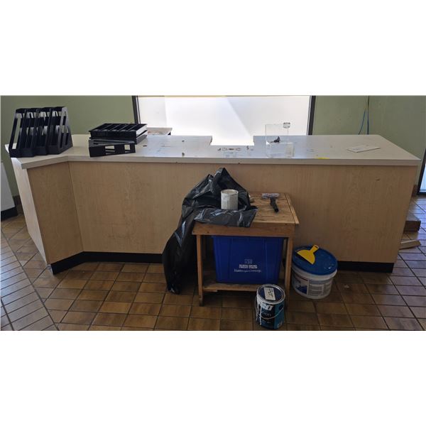 Commercial angles retail service counter & checkout Desk