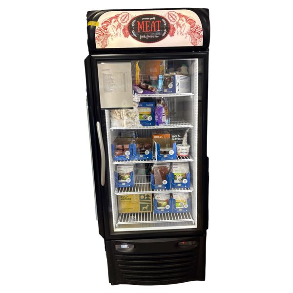 Minus Forty single glass door commercial upright display merchandiser freezer