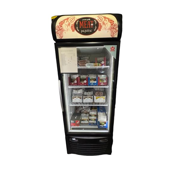 Minus Forty single glass door commercial upright display merchandiser freezer