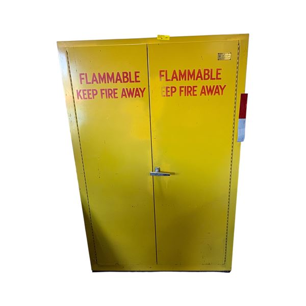 Metal Storage Cabinet Yellow - 44.5"W x 19"D x 67.5"H