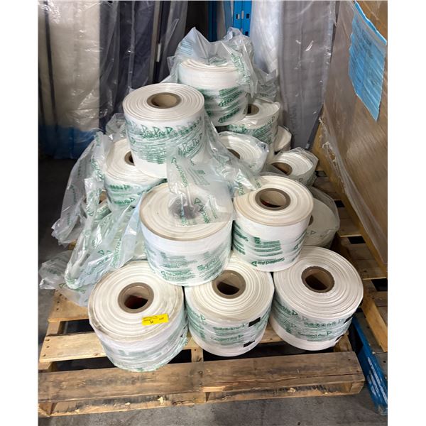 Multiple rolls of uninflated air cushion packaging film