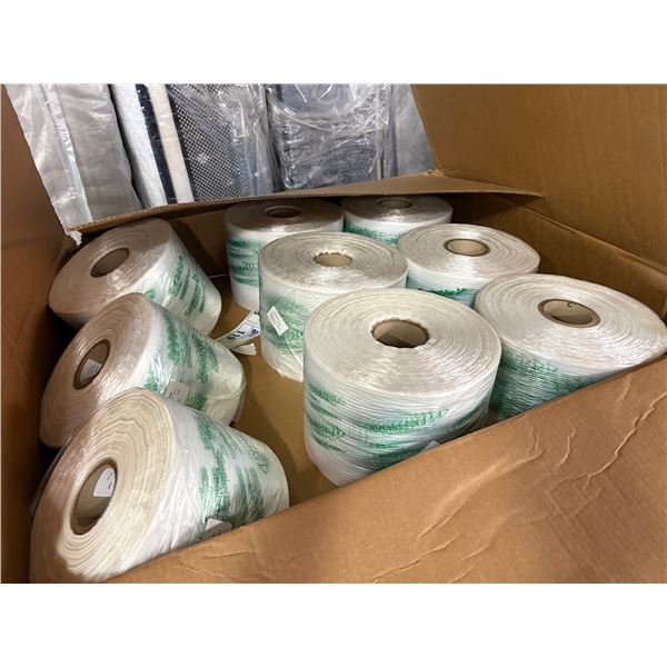 Multiple rolls of uninflated air cushion packaging film