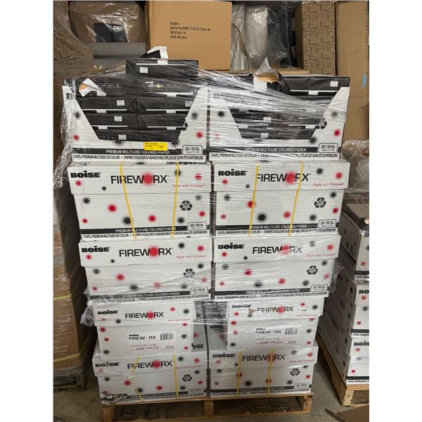 Large Pallet of Rims Of Colored Papers - Size 8.5" x 14"
