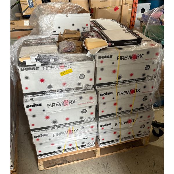 Large Pallet of Rims Of Colored Papers - Size 8.5" x 14"