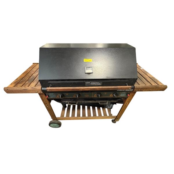 Sunshine Legend 4 LU multi-burner gas barbecue grill and griddle setup