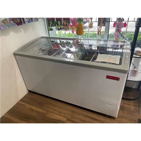 New Air - Showcase Freezer - model: NIF-61-CG - Retails: $2029.99 - Dent on the side