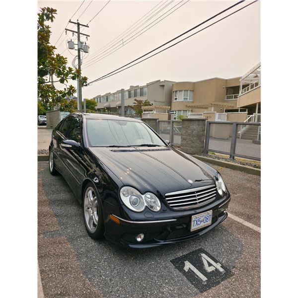 2006 Mercedes Benz C55 AMG - Capri Blue Metallic - ODO 155863 KM - BC TITLE - VIN: WDBRF76J66F804371