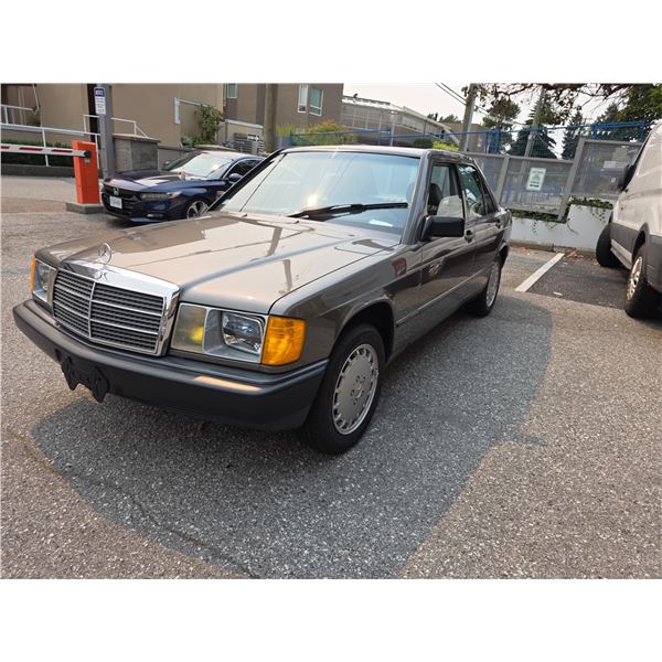1986 Mercedes Benz 190E 2.3L - Grey - Manual - ODO: 66174 Miles - BC TITLE - VIN: WDBDA24D7GF186035