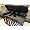 Image 3 : Black Mini Toolbox w/ Key - Like new - 24x11x15" - Like New