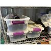 Image 2 : 4 Shelve - Plastic organizers w/ PVC fittings, elbows and "T's"