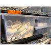 Image 4 : 4 Shelve - Plastic organizers w/ PVC fittings, elbows and "T's"
