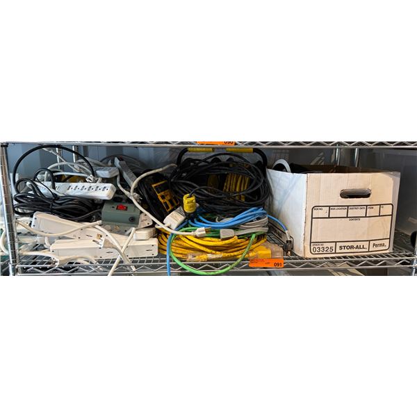 Shelf - Extension cords, power bars, pot lights