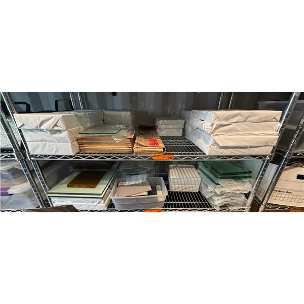 2 Shelves - Misc. sized glass & panels