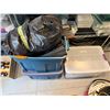 Image 1 : Group - Electrical boxes, tubes, hose, shop vac attachments