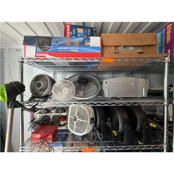 3 Shelves - Misc. oscillating fans