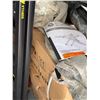 Image 5 : Group - Atlas Equipment 6,000lb 110v electric scissor lift, acetylene tank & step ladder