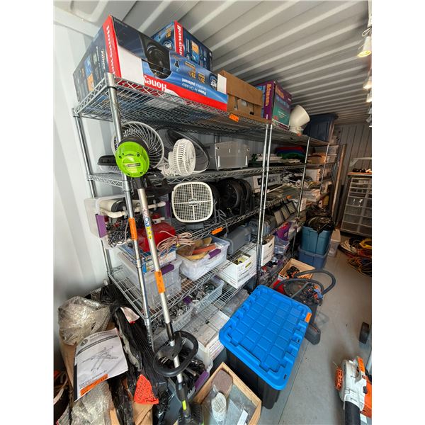 x4 Steel wire rolling racks w/ 6 shelves