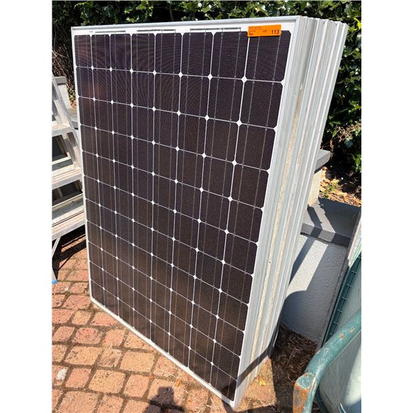 8 pc - Webel-SL Energy Systems Solar Panels Model:W2100-220 - 228w / 5.35a (SC) / 4.97a(R)