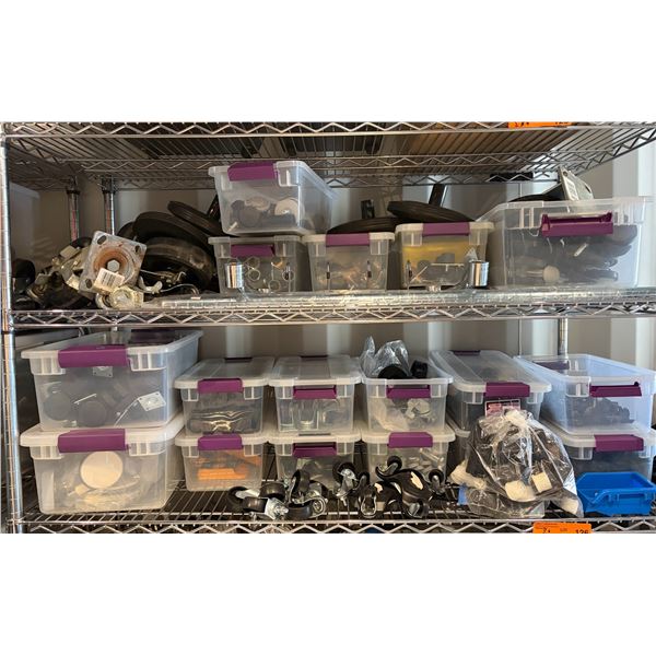 2 Shelves - Misc. castors & adjustable shelving brackets