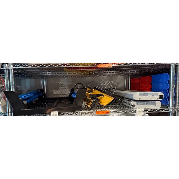Shelf - Work Lights, Folding Table, Fluorescent Light Fixtures