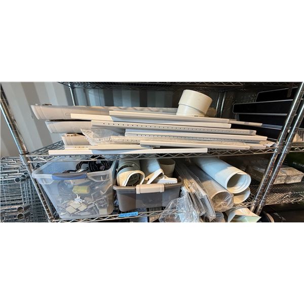2 Shelves - Plastic Shelves, Ducting, Vents, Etc.