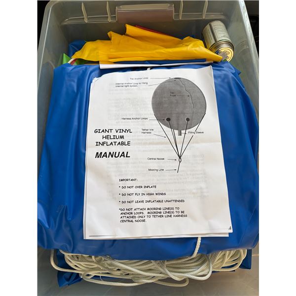 Giant inflatable helium balloon