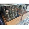 Image 3 : Group - Misc. Plastic Organizers, Painted Glass Jars & Plastic Bins, Etc.