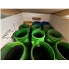 Image 4 : Group - Misc. Plastic Organizers, Painted Glass Jars & Plastic Bins, Etc.