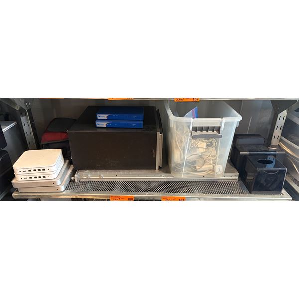 Shelf - Apple Routers, Misc. Routers, Apple Charging Cables, Etc.
