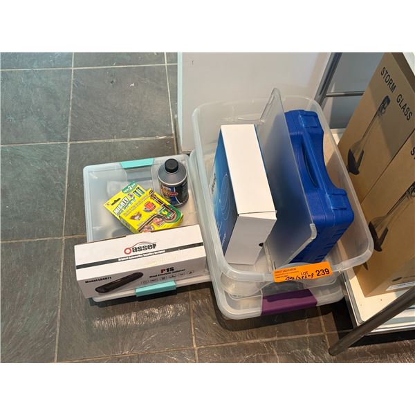 Group - Portable Tire inflator, Storm Glass, HEPA Filter Replacement, Etc.