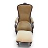 Image 1 : Vintage Wingback Chair & Ottoman