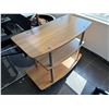 Image 2 : Rolling TV Stand - 31x16x24"
