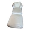 Image 1 : Chair  & Ottoman w/ White Slip Cover