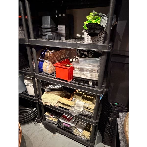Group of Hydroponic Growing Supplies - Coco Coir, Rockwool, Nursery Pots and Trays