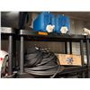 Image 2 : All Contents on Shelving Unit - Water Jugs, Rubber Hose, Storage Bins and Plant Saucers
