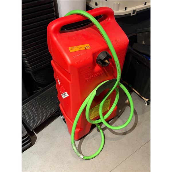 Rolling Gas Caddy with Garden Hose