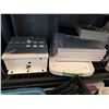 Image 5 : Group of Glass Aquariums, Carbon Water Filters, Storage Bins and Garden Supplies