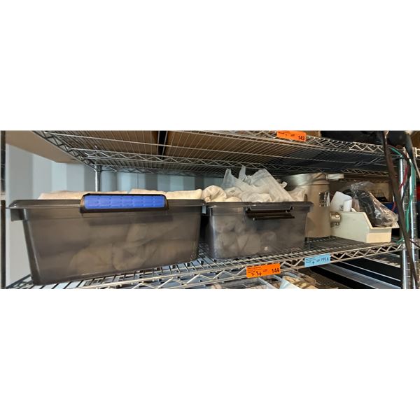 2 Bins of Graphite Crucibles (Approx. $80.00 Ea.) & CastMaster GG-5000-SS Melting Pot