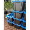 Image 1 : Group of Storage Totes with Blue Lids