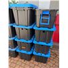 Image 1 : Group of Totes w/Blue Lids