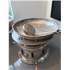 Image 2 : Silver Plate Chafing Dish Warmer with Burner Stand