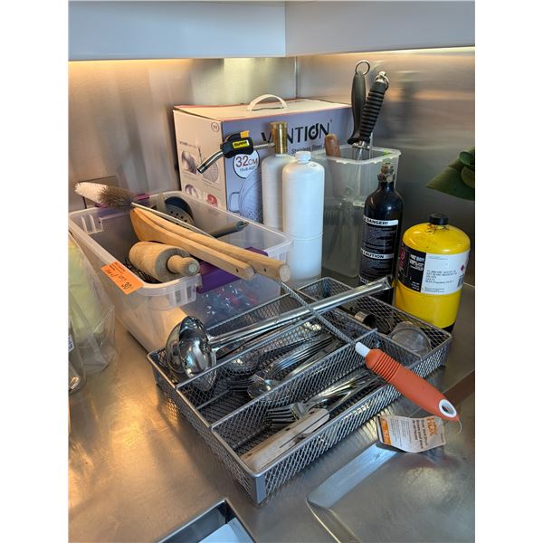 MagTorch Culinary Torch, Vention Steamer and Assorted Kitchen Utensils