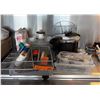 Image 1 : OXO Salad Spinner, Pressure Cooker, Thread and Assorted Kitchen Utensils
