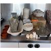 Image 1 : Escargot Plates, White Ceramic Dishes and Assorted Kitchenware